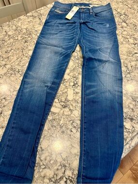 Blue Stretch Skinny Jeans